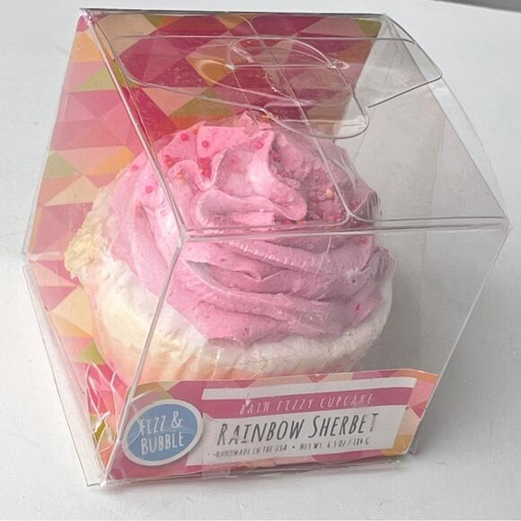 Bath Fizzy Rainbow  Bubble Sherbet Cupcake Bath Time Accessories  New in Box - Picture 5 of 7